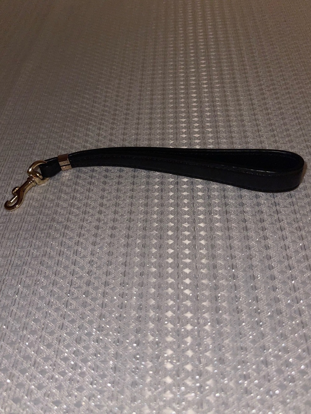 Coach Black Leather & Gold Hardware Wrist Strap Key Lanyard - EUC - Picture 3 of 8